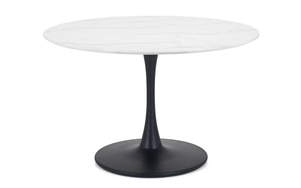 Breda Round Pedestal Table - Marble | Buy Online | Beds.ie