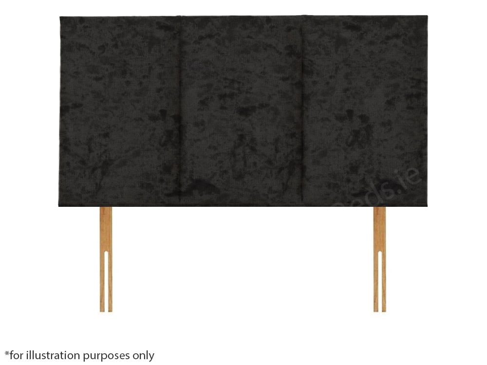 Apollo 6ft Southport Headboard - Glitz Black | Buy Online | Beds.ie