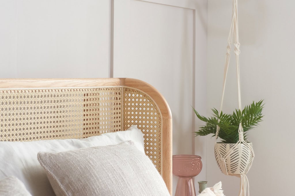 Astrid 4ft6 Rattan Bedframe - Oak - Image 6