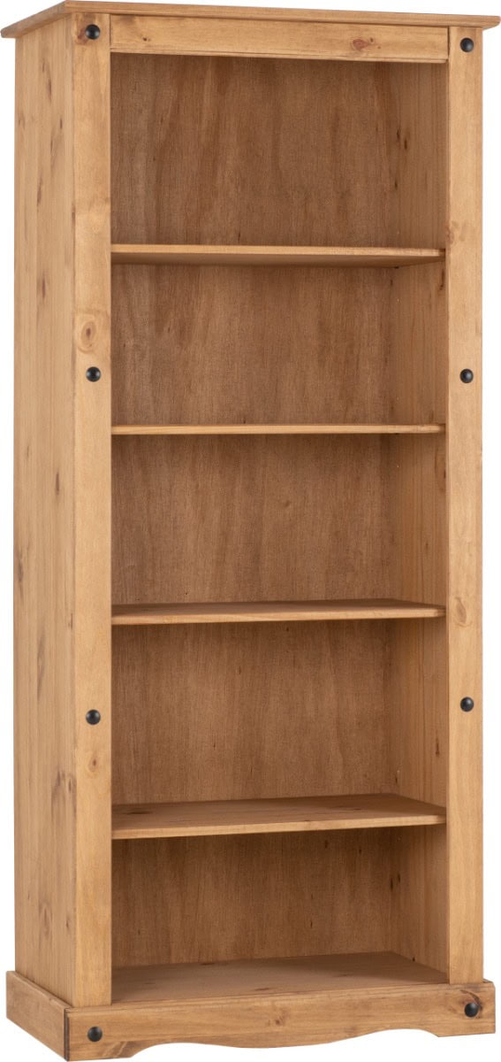 Corona Tall Bookcase - Waxed Pine - Image 2