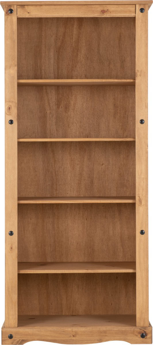 Corona Tall Bookcase - Waxed Pine - Image 3