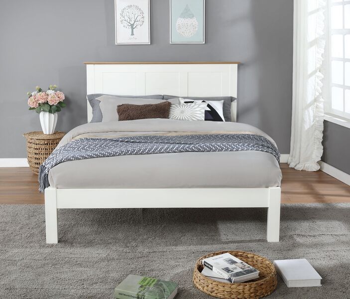Flintshire 4ft6 Conway Bedframe - White - Image 3