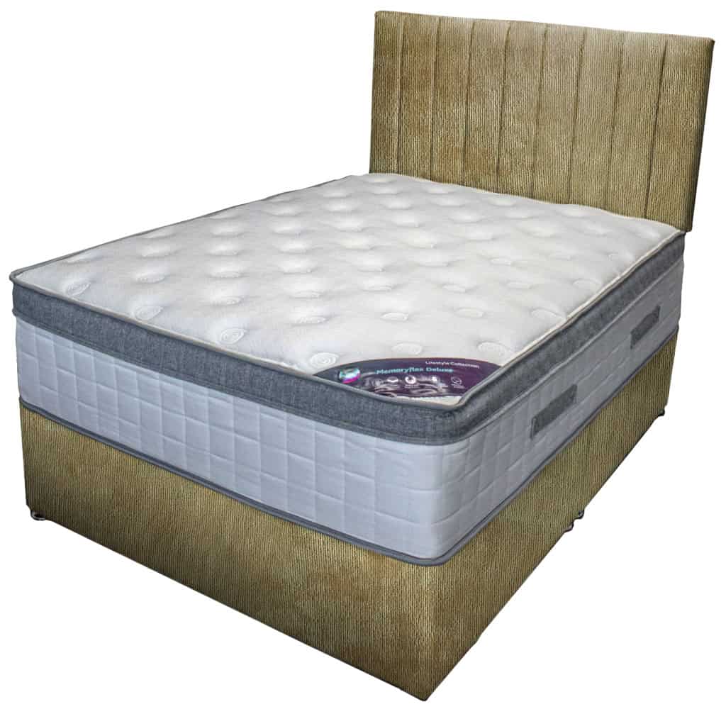 5ft MemoryFlex 2 Drawer Divan Bed | Buy Online | Beds.ie