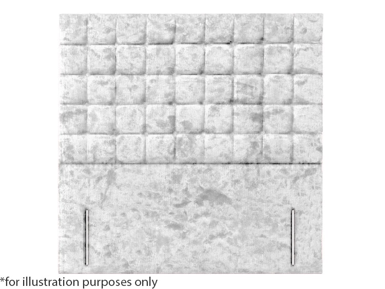 Apollo 4ft6 Prague Headboard - Glitz Ice White | Buy Online | Beds.ie