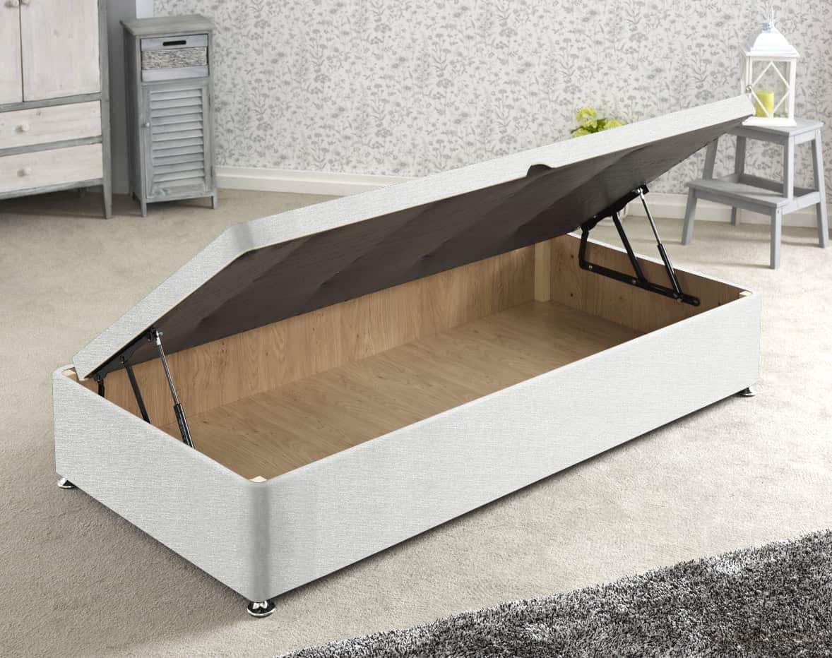 Apollo 3ft White Side Ottoman Base | Buy Online | Beds.ie