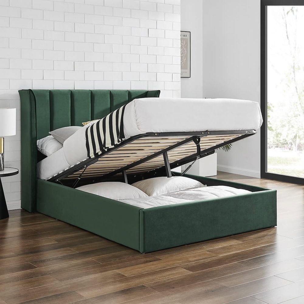 Limelight Polaris 4ft6 Ottoman - Emerald Green | Buy Online | Beds.ie