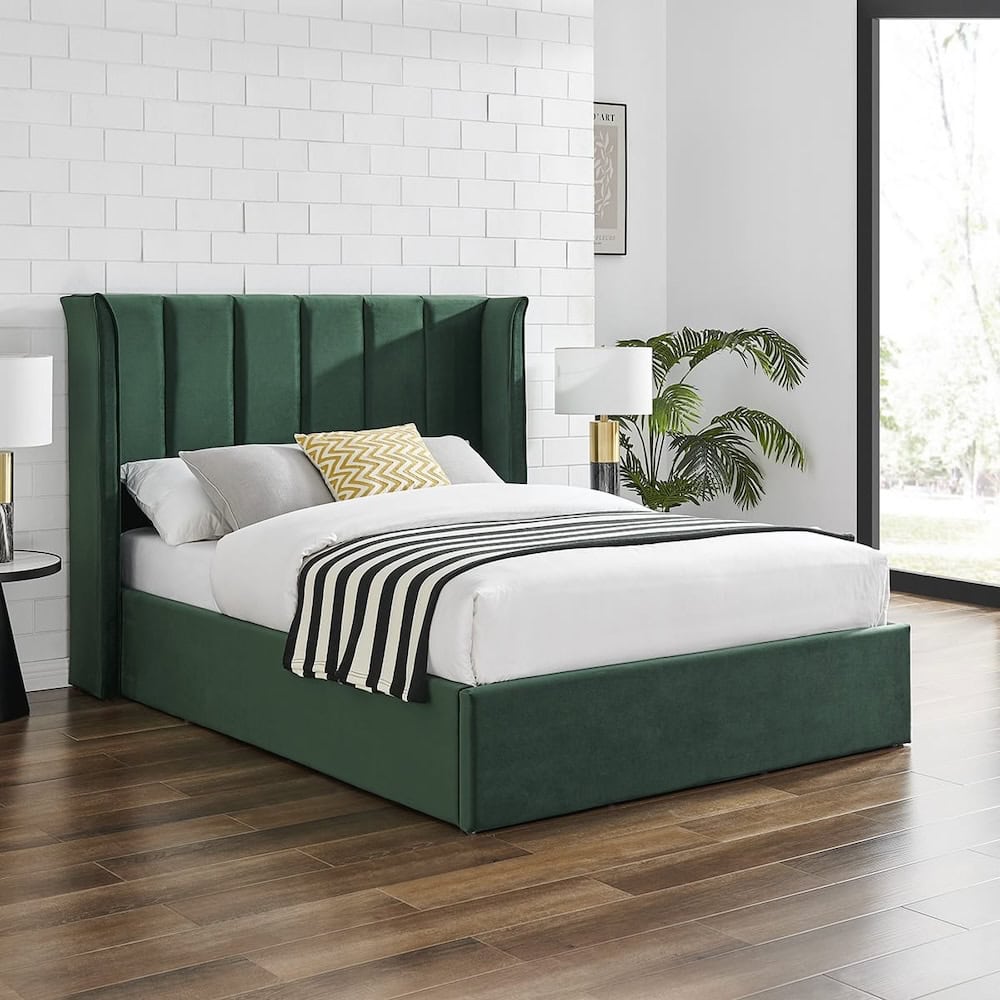 Limelight Polaris 4ft6 Ottoman - Emerald Green - Image 2