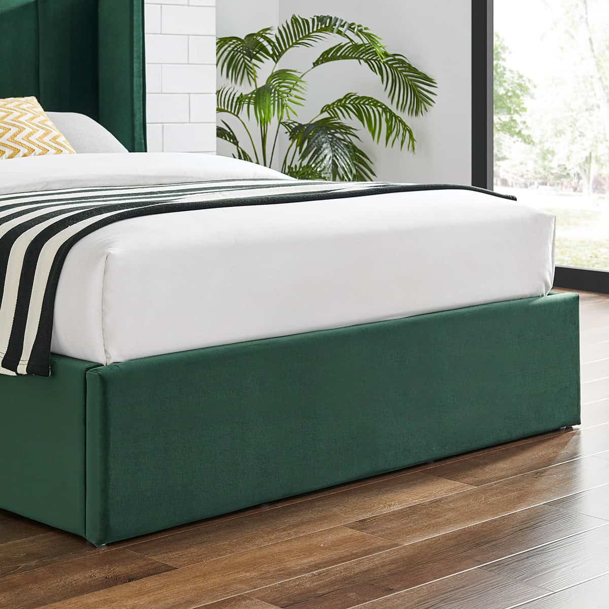 Limelight Polaris 4ft6 Ottoman - Emerald Green - Image 5