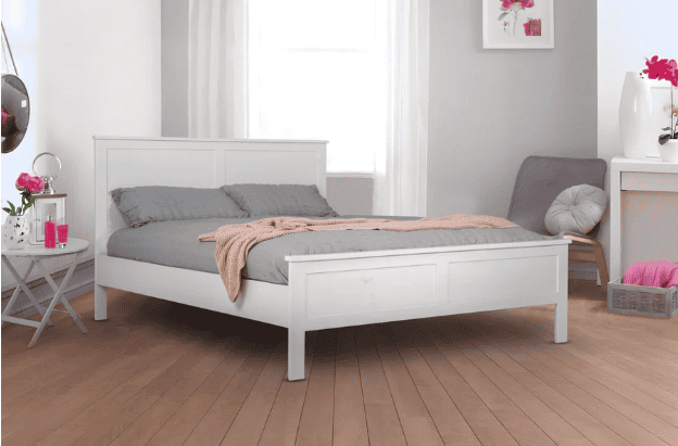 Vogue Sandringham 5ft Bedframe - White - Image 2