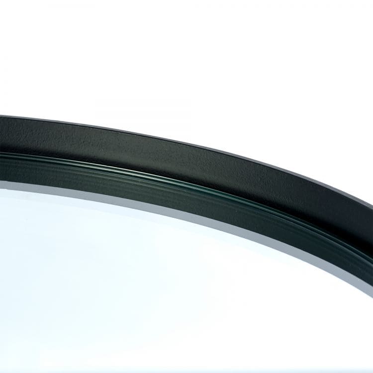Francis Mirror Glass Lamp Table - Black - Image 7