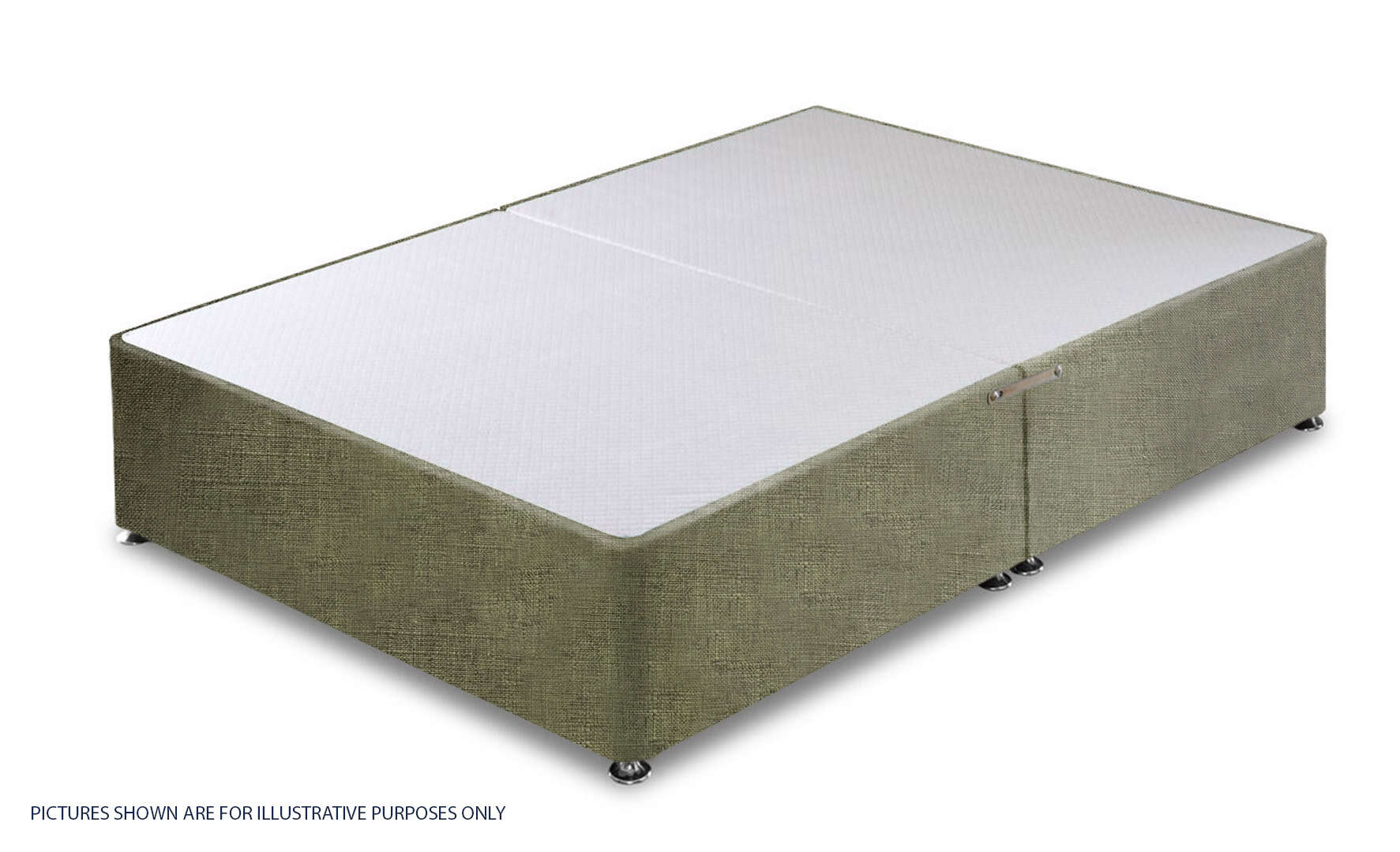 Apollo 3ft6 Azzure Grey Divan Base | Buy Online | Beds.ie