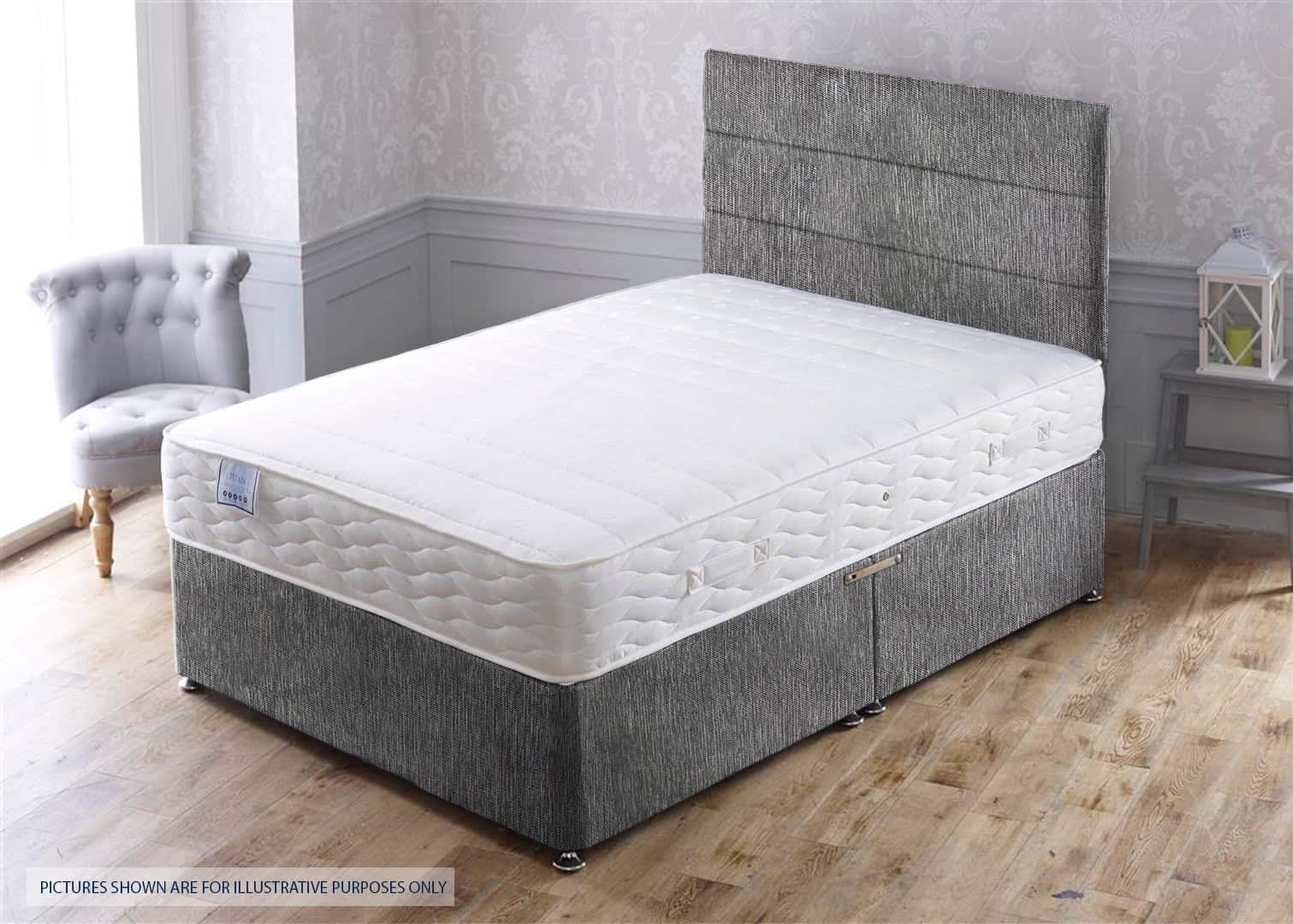 Apollo 4ft6 Titan Bed - House Grey | Buy Online | Beds.ie
