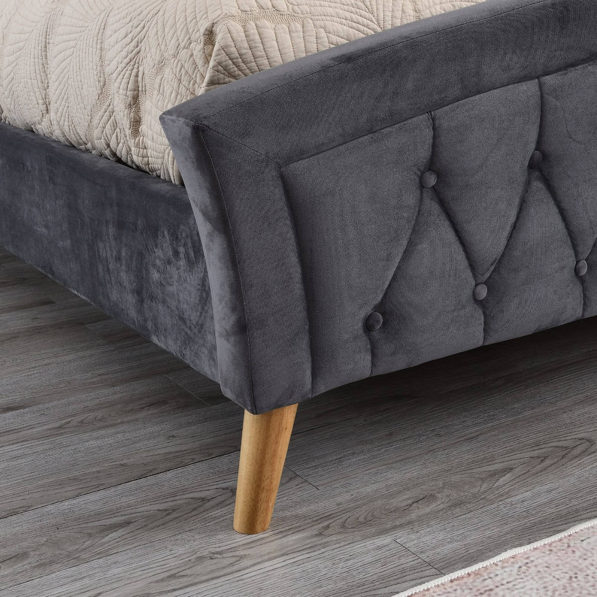 Kingston 5ft Bedframe - Grey - Image 5