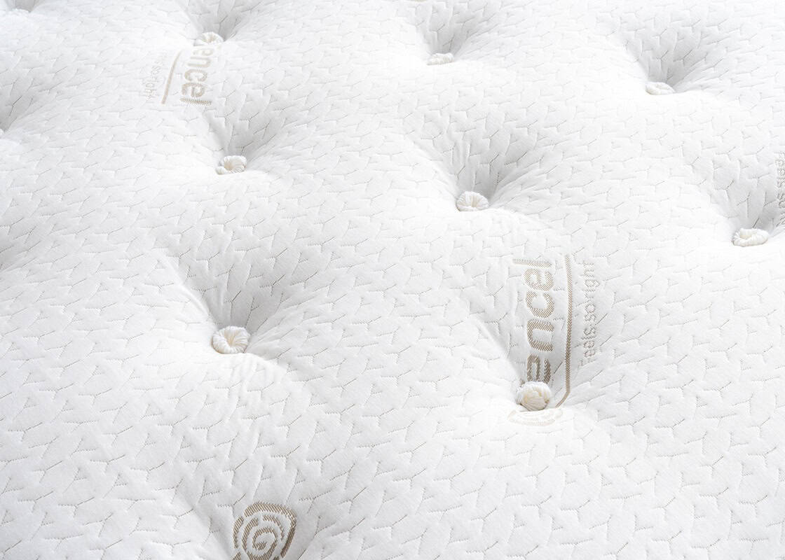 4ft6 Krystal Tencel 2000 2 Drawer Divan Bed - Image 3