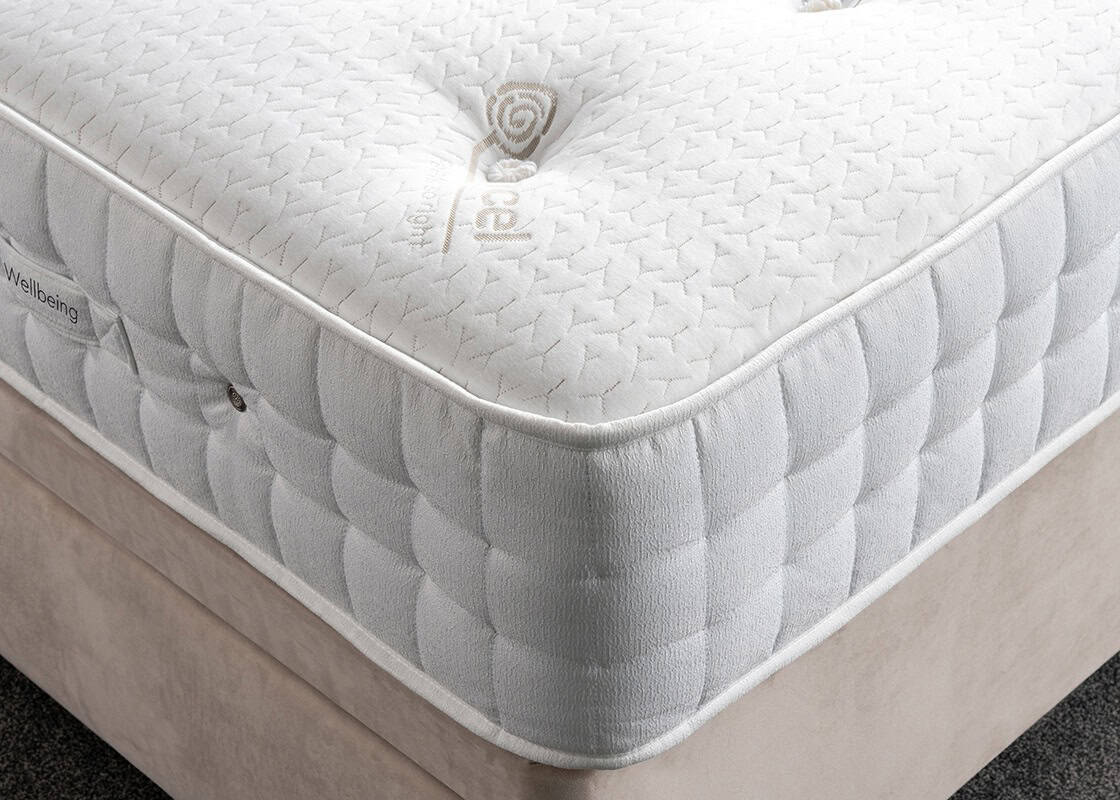 4ft6 Krystal Tencel 2000 2 Drawer Divan Bed - Image 5