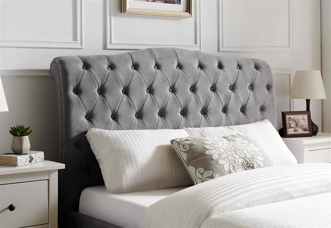 Limelight Rosa 5ft Bedframe - Light Grey - Image 3