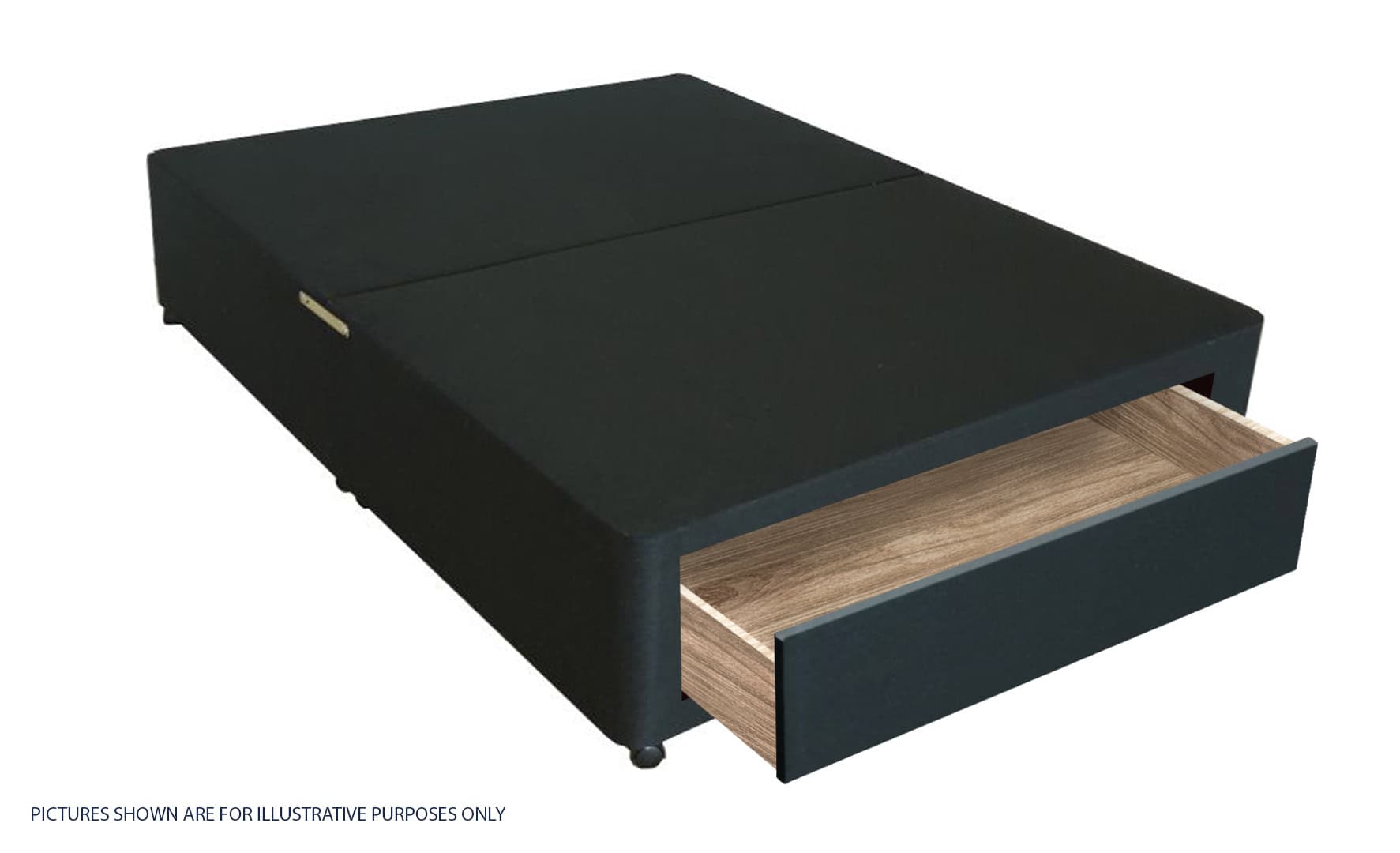 Apollo 4ft Black Jumbo Drawer Divan Base | Buy Online | Beds.ie