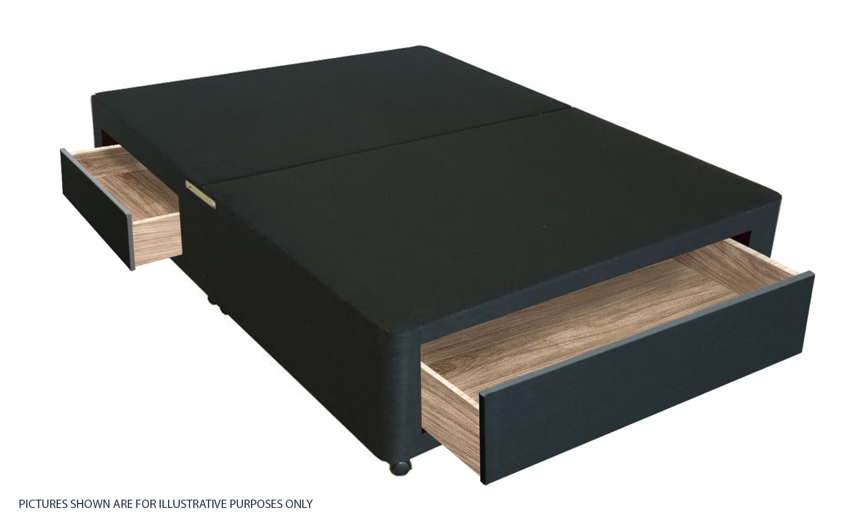 Apollo 4ft Black Jumbo Drawer Divan Base - Image 2