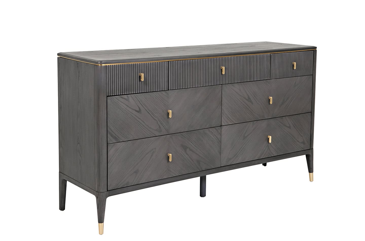 Diletta Dressing Chest 7 Drawer - Ebony | Buy Online | Beds.ie