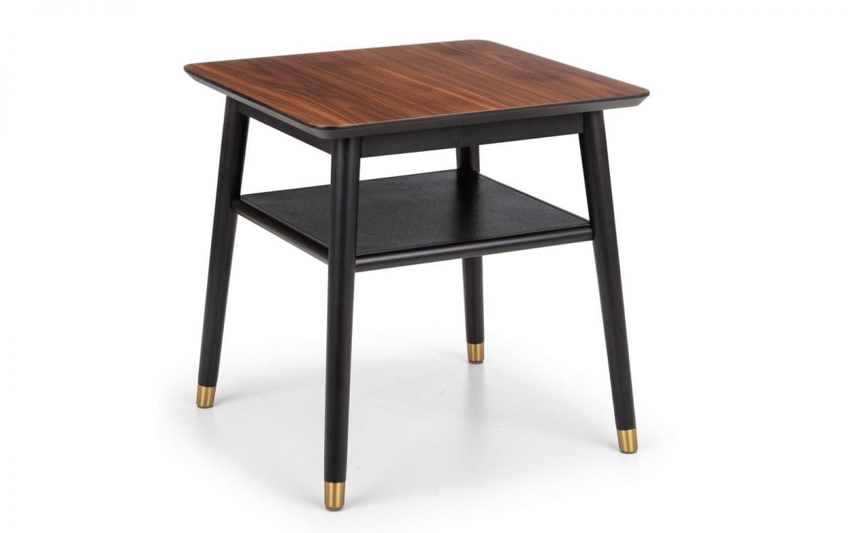 Fiona Lamp Table - Walnut & Black - Image 2