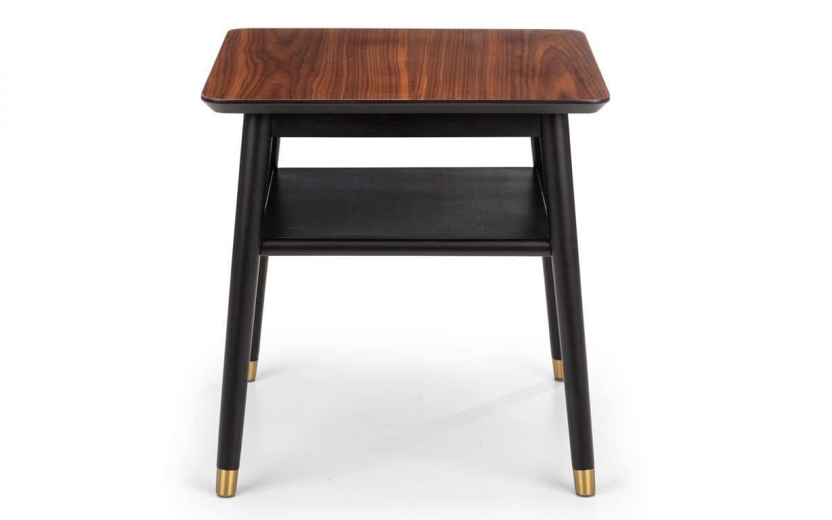 Fiona Lamp Table - Walnut & Black - Image 3