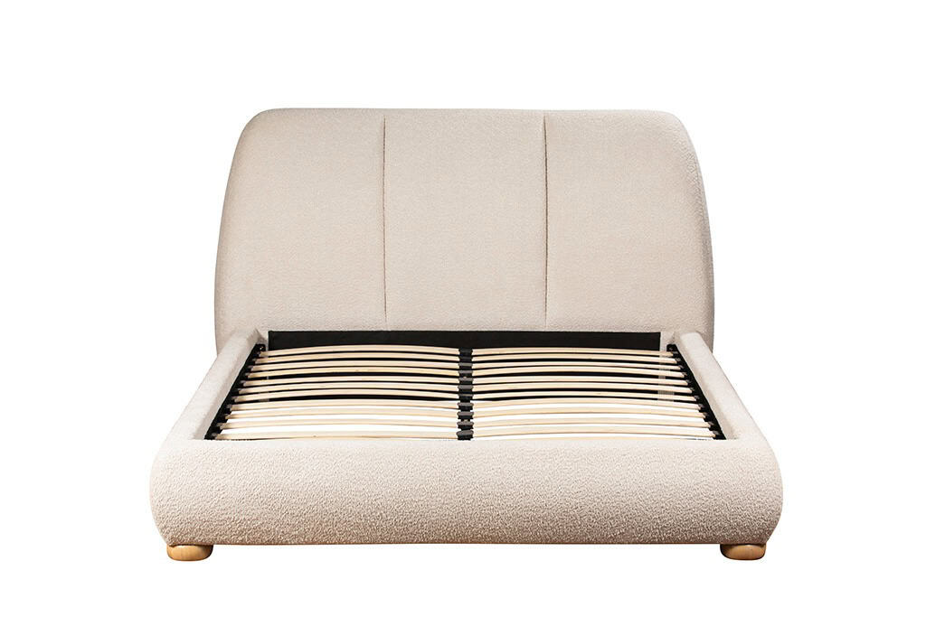 Baker Furniture Reed 5ft Bedframe - Cream Boucle - Image 2