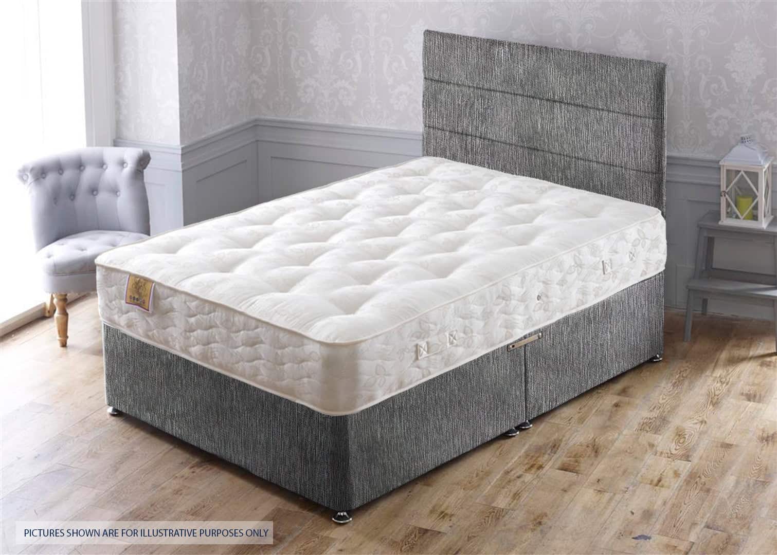 Apollo 4ft Super Ortho Bed - House Grey | Buy Online | Beds.ie