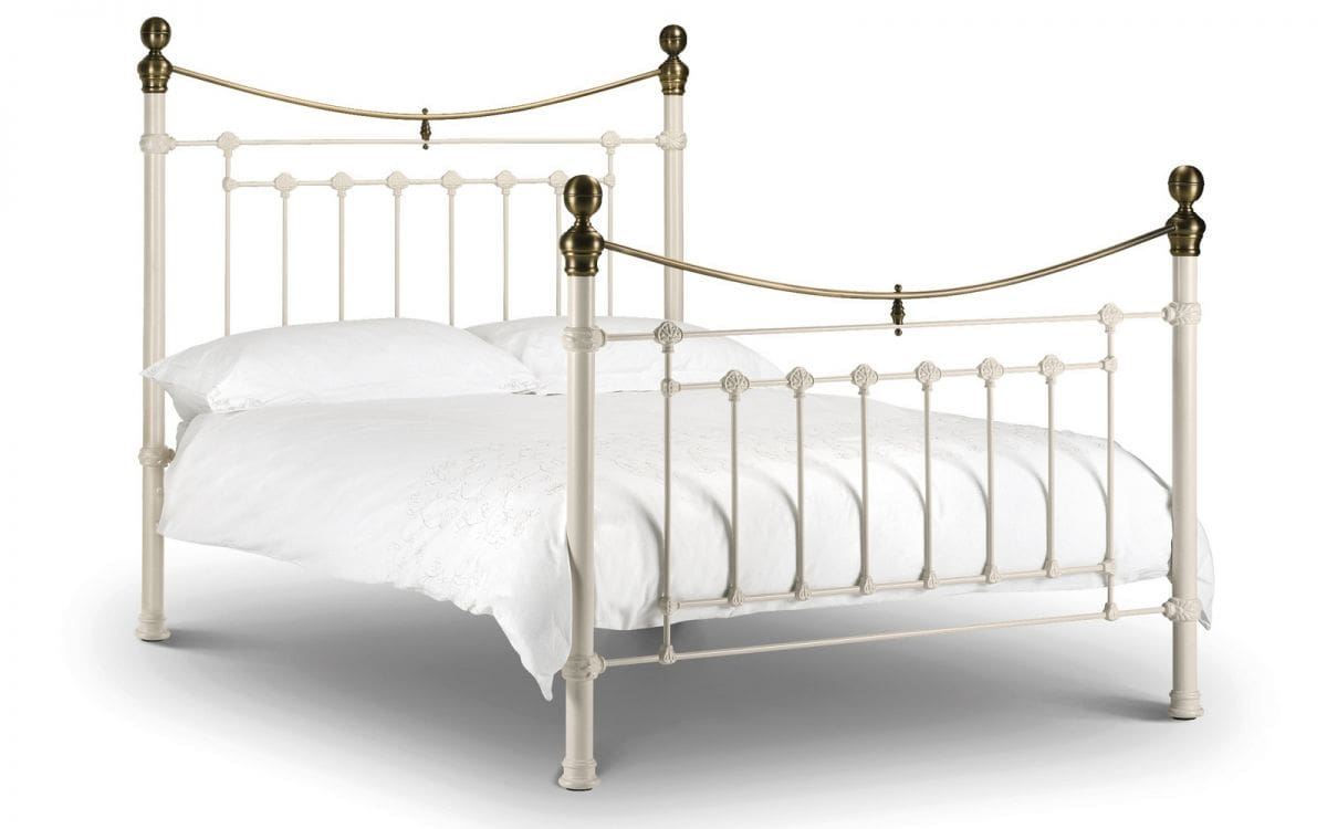 Veronica 4ft6 Bedframe - Stone White | Buy Online | Beds.ie