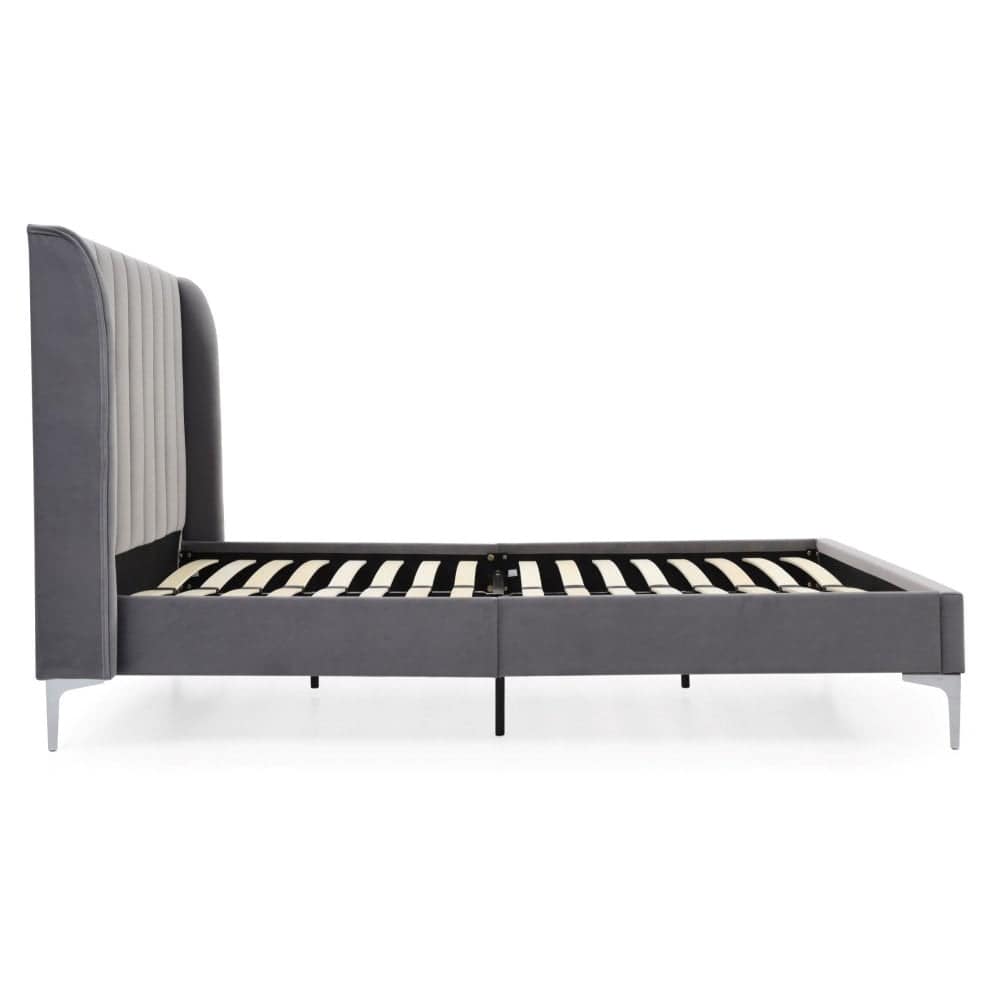 Avery 6ft Bedframe - Grey Velvet - Image 3