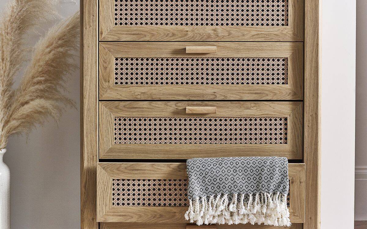 Sydenham 5 Drawer Chest - Rattan Oak - Image 6