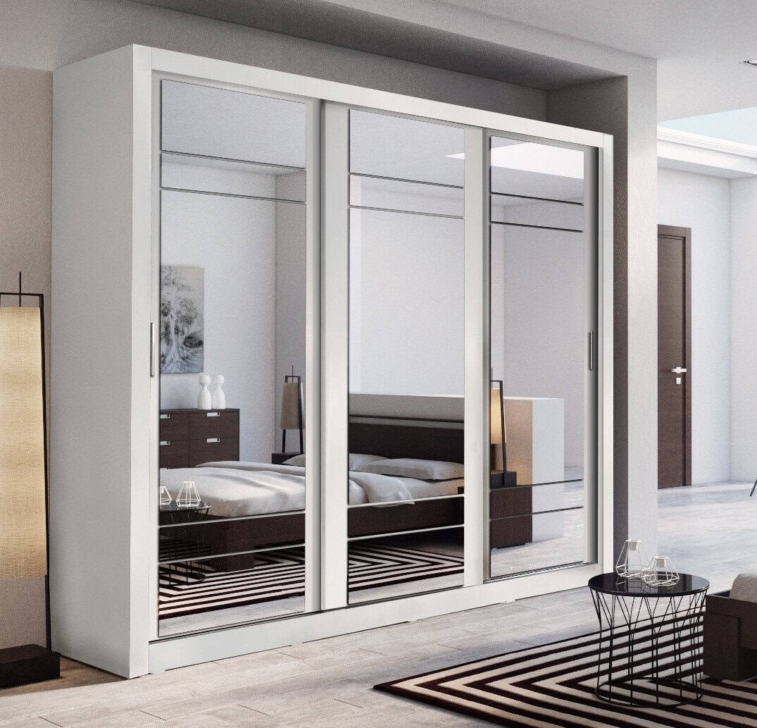 Boston Large 2.5M Sliderobe - White | Buy Online | Beds.ie