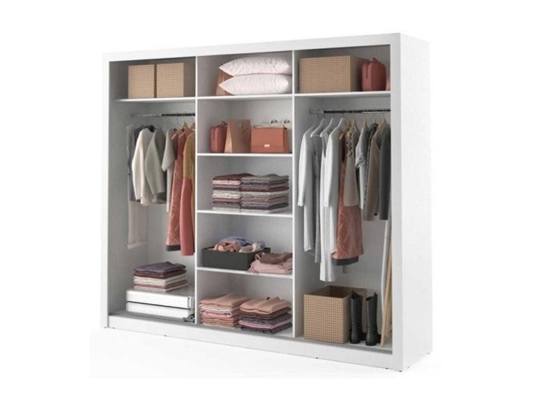 Boston Large 2.5M Sliderobe - White - Image 2