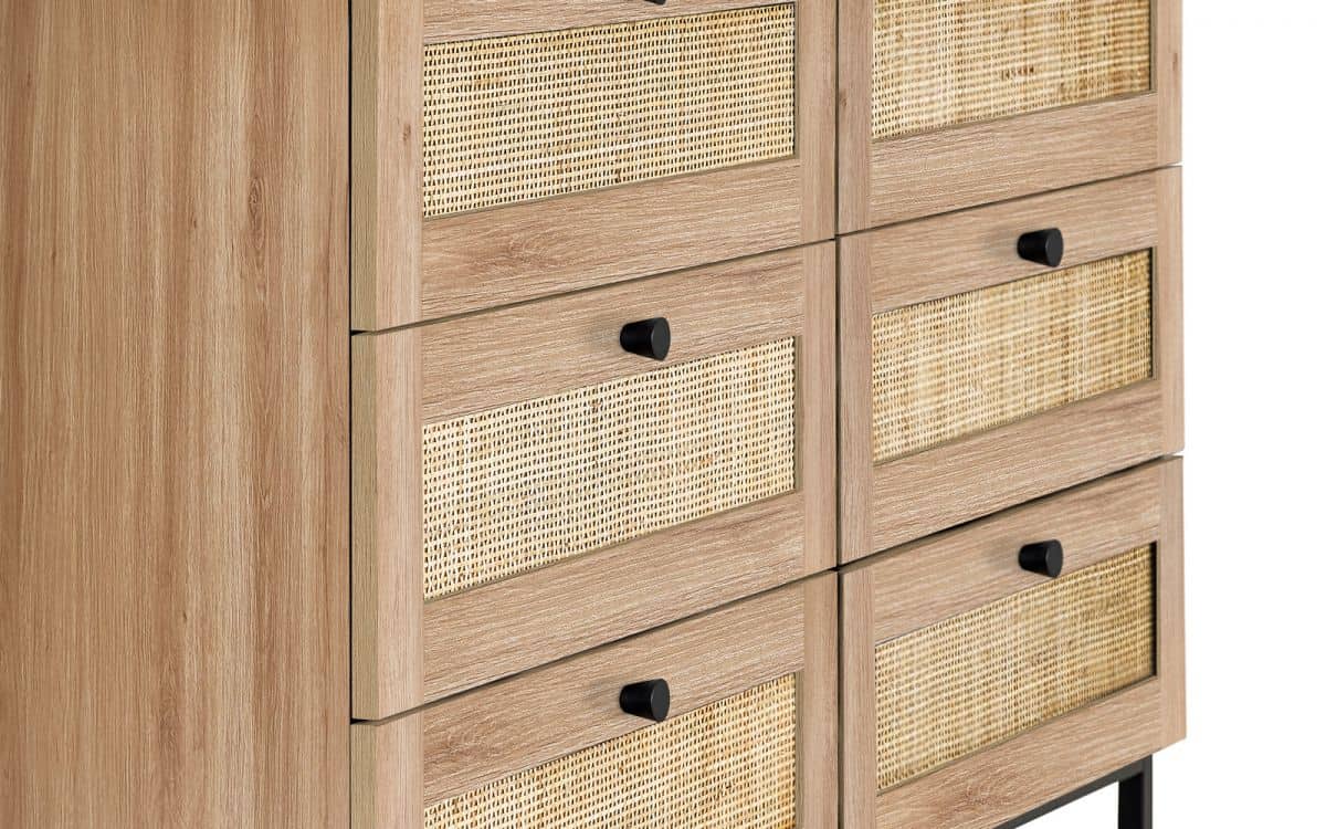 Corbridge 6 Drawer Chest - Oak - Image 3