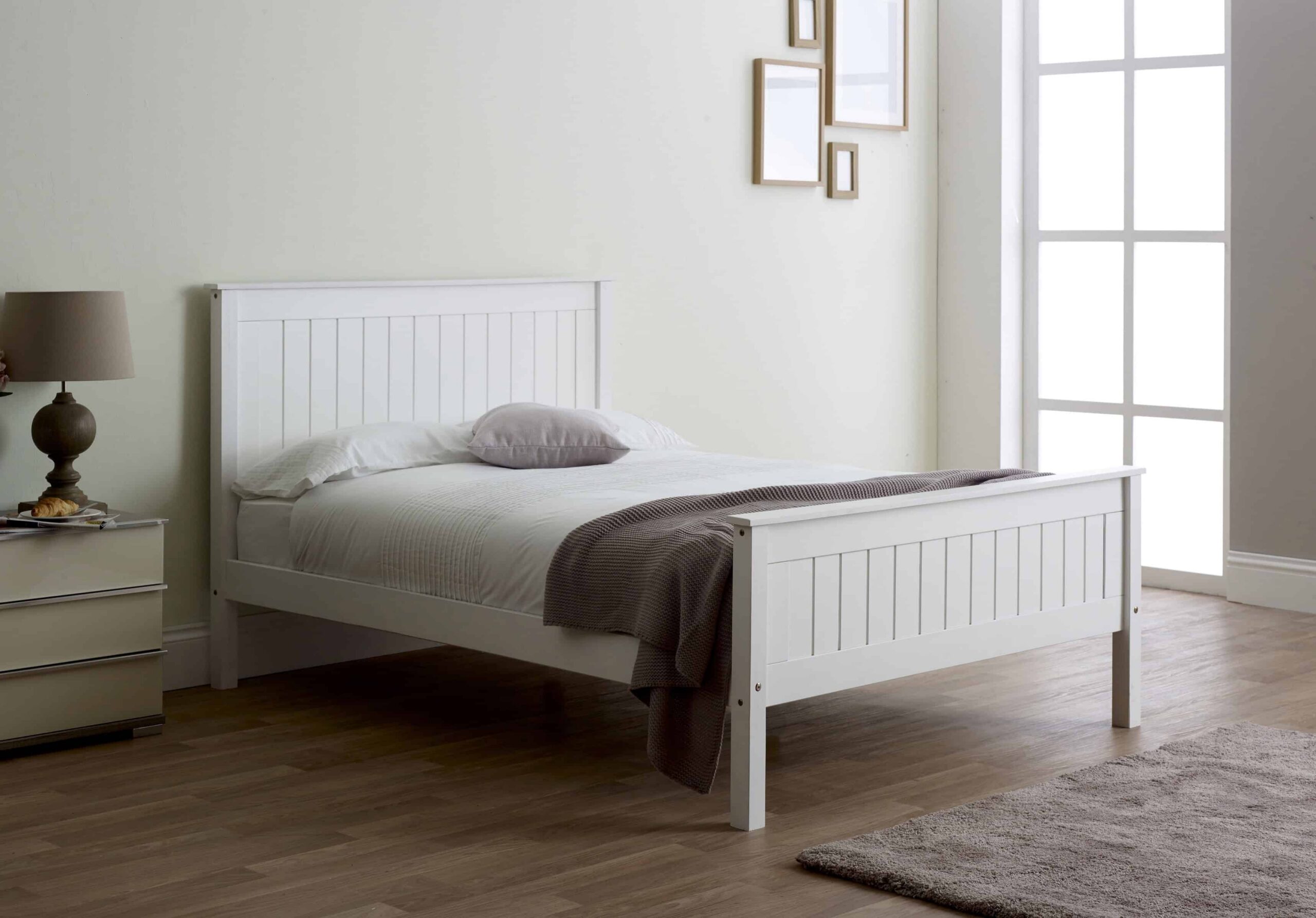 Limelight Taurus High End 5ft Bedframe - White | Buy Online | Beds.ie