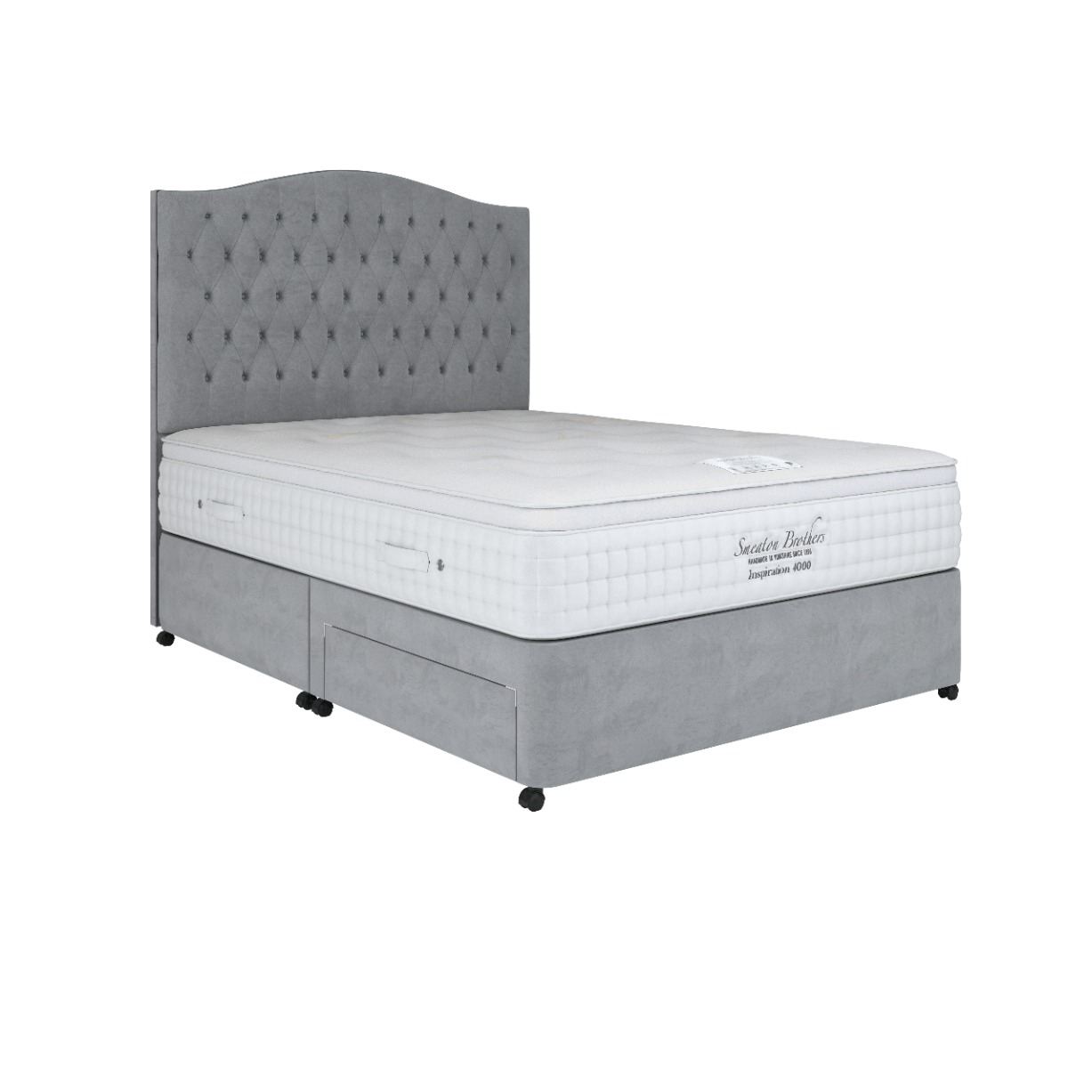 Healthbeds 6ft Inspiration Latex 2500 4 Drawer Zip & Link Divan Bed - Image 3