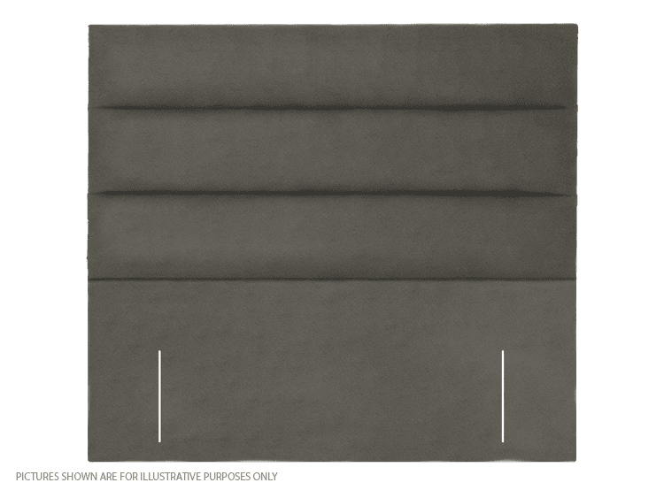 Apollo 4ft Paris Headboard - Velvet Light Grey | Buy Online | Beds.ie