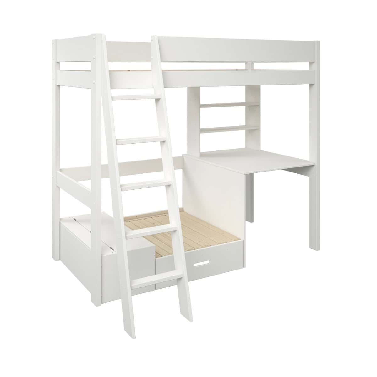 Kids Avenue Estella White Highsleeper with Black Sofa Bed - Image 4