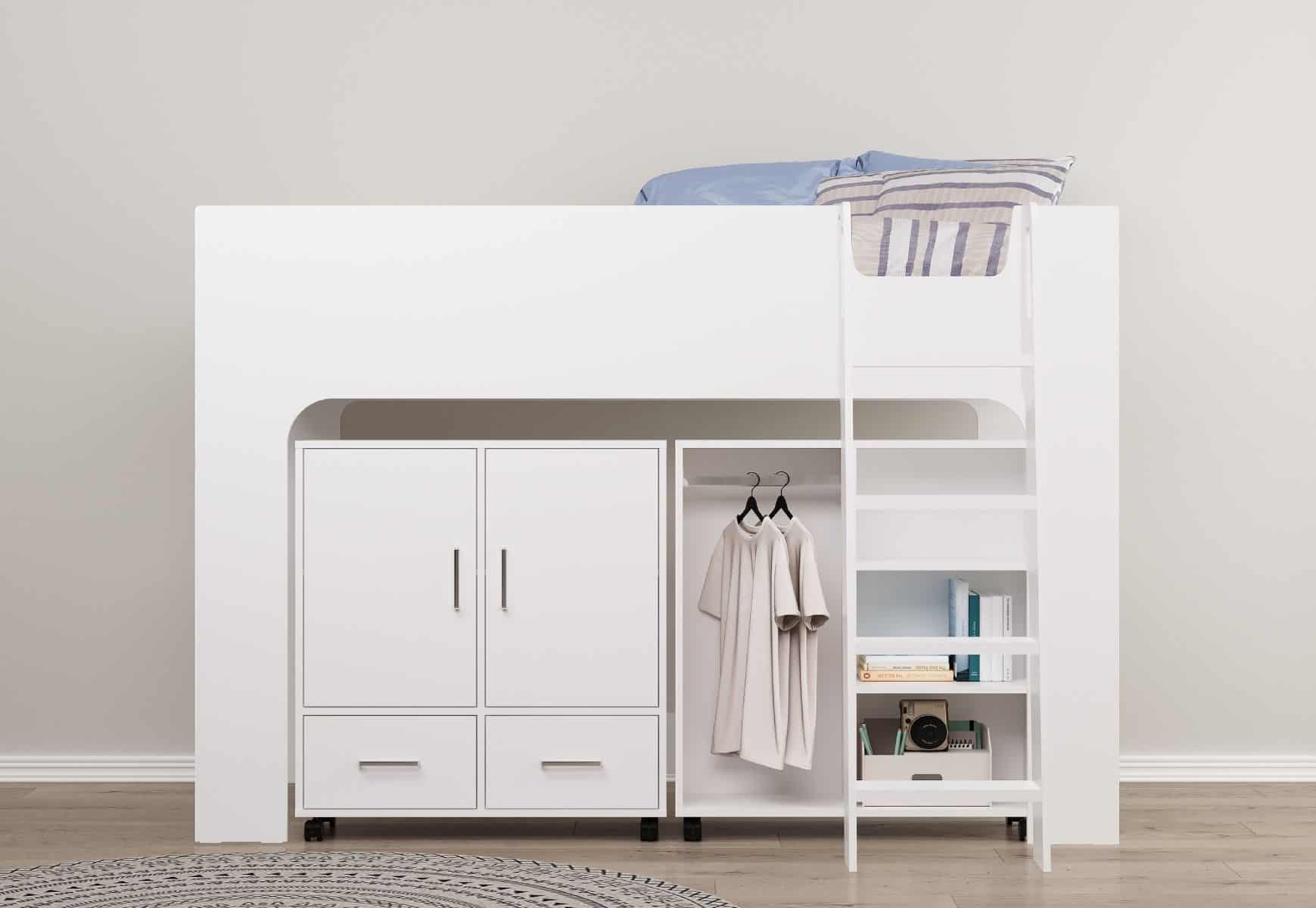 Flintshire Eden Mid Sleeper - White | Buy Online | Beds.ie