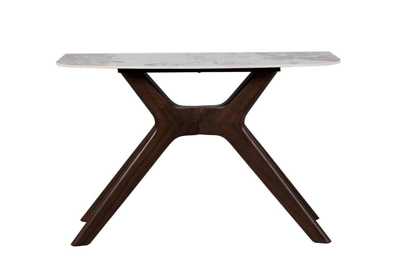 Ariya Console Table - Marble/Walnut - Image 3