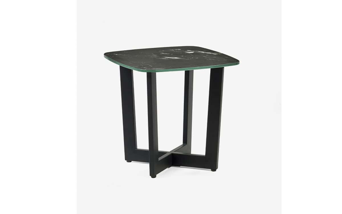 Elysium Lamp Table - Black Marble Effect - Image 2
