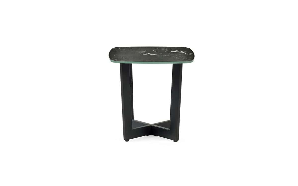 Elysium Lamp Table - Black Marble Effect - Image 3