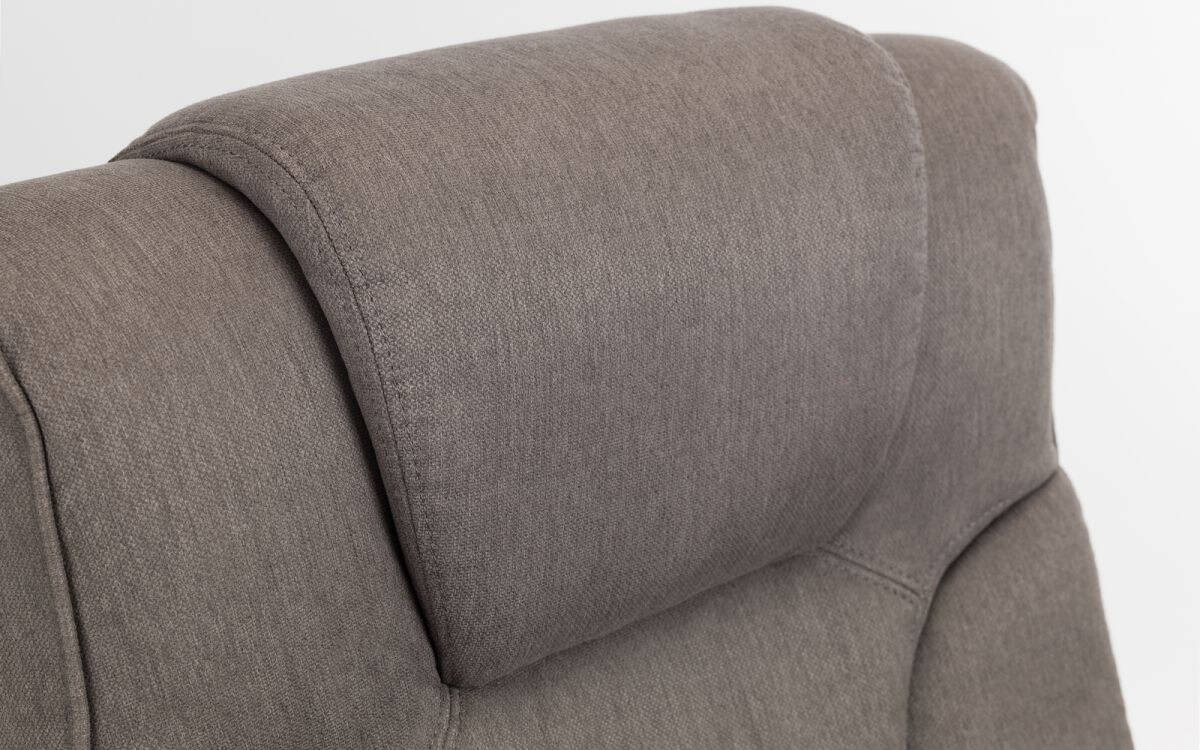 Reggio Recline Chair & Footstool - Grey - Image 3