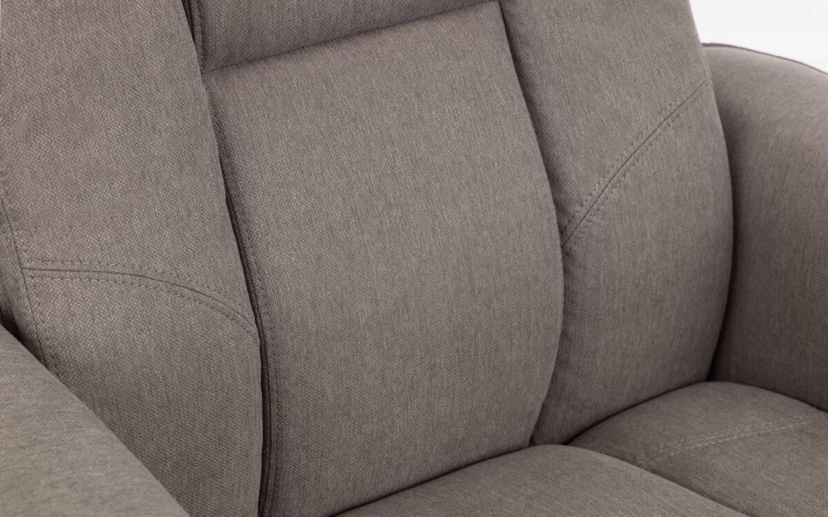 Reggio Recline Chair & Footstool - Grey - Image 4