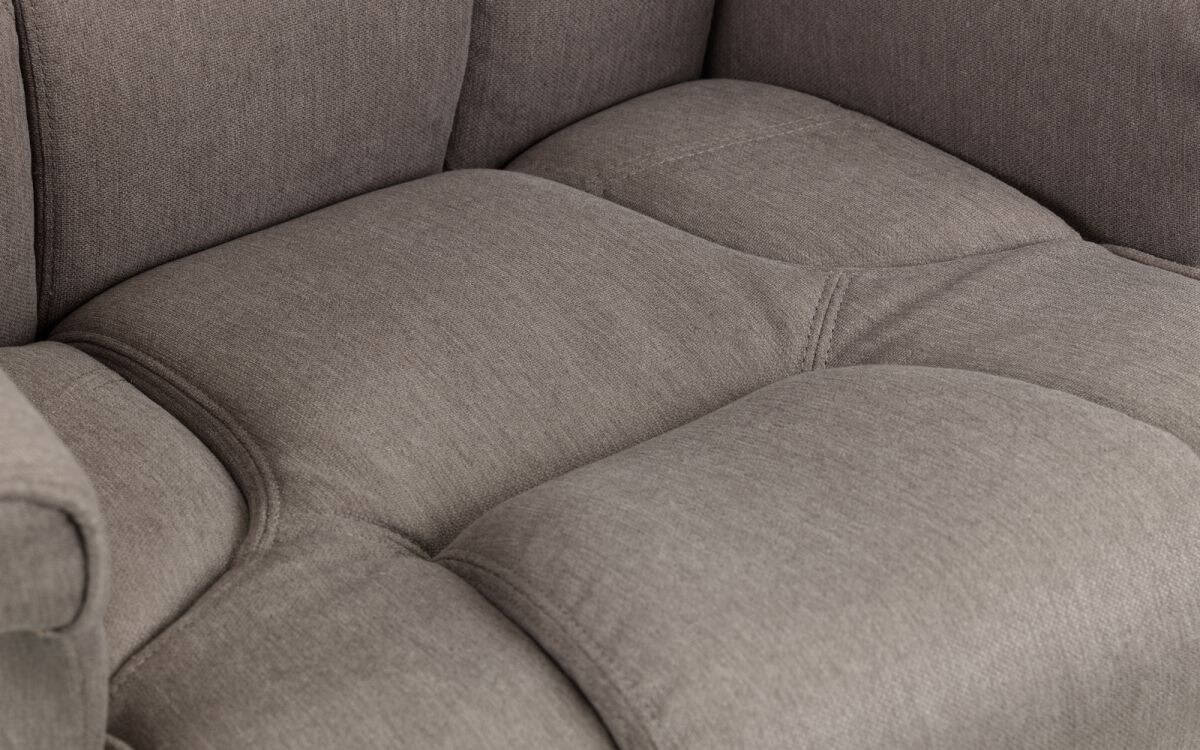 Reggio Recline Chair & Footstool - Grey - Image 5