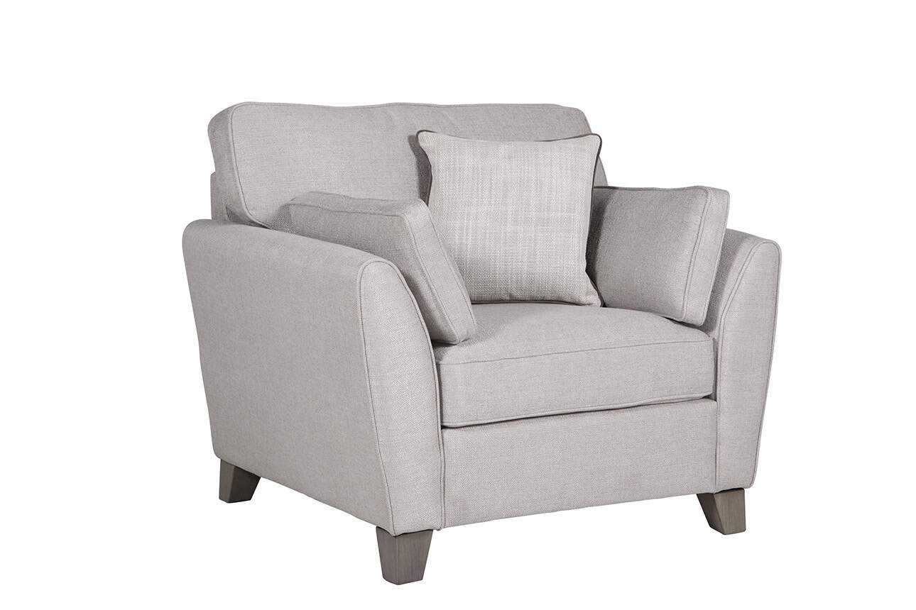 Cantrell 1 Seater Chair - Light Grey | Buy Online | Beds.ie