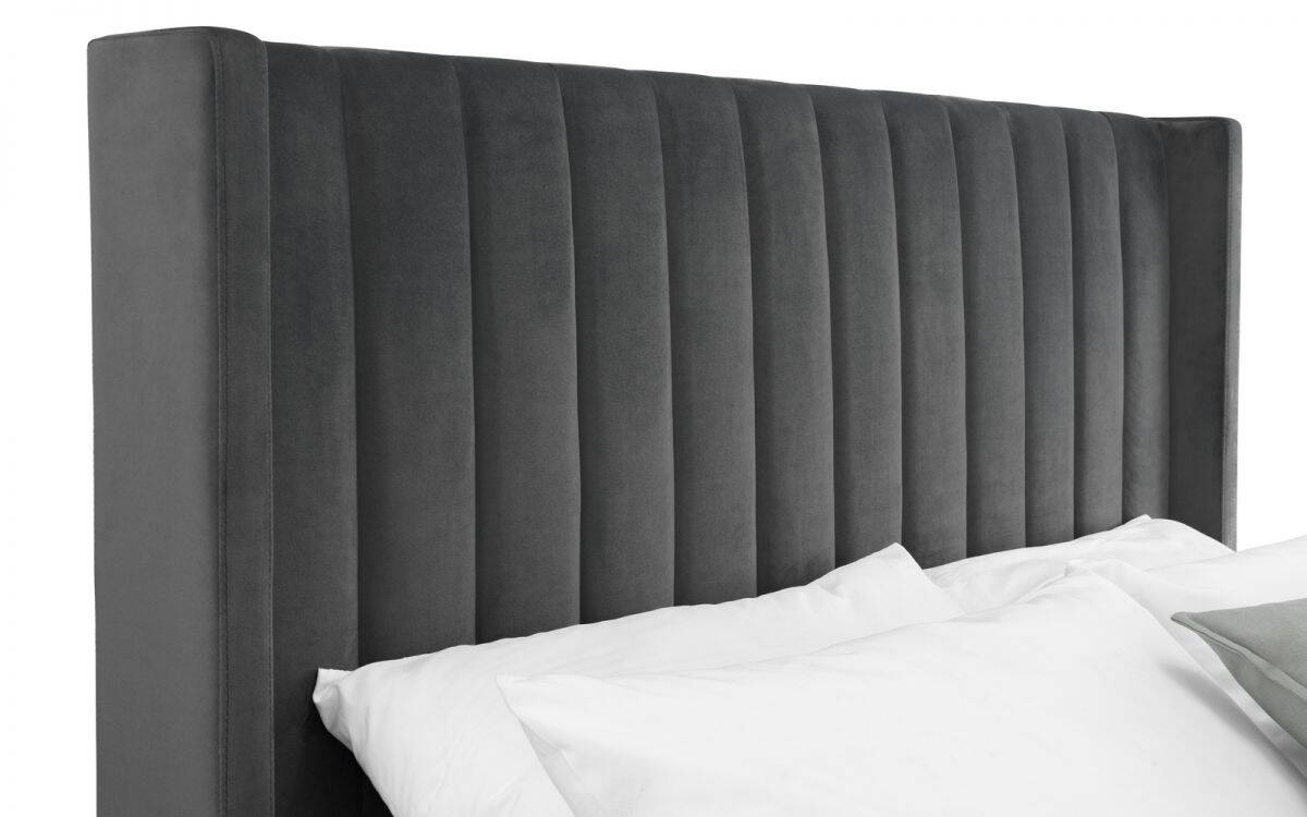 Redbridge 6ft Ottoman Bedframe - Grey Velvet - Image 5