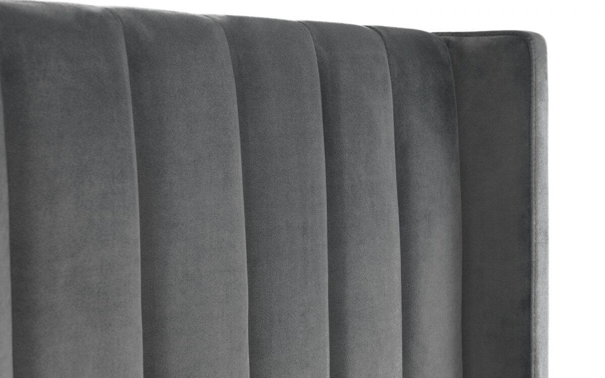 Redbridge 6ft Ottoman Bedframe - Grey Velvet - Image 6
