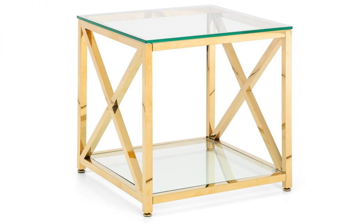 Boca Lamp Table - Gold - Image 3