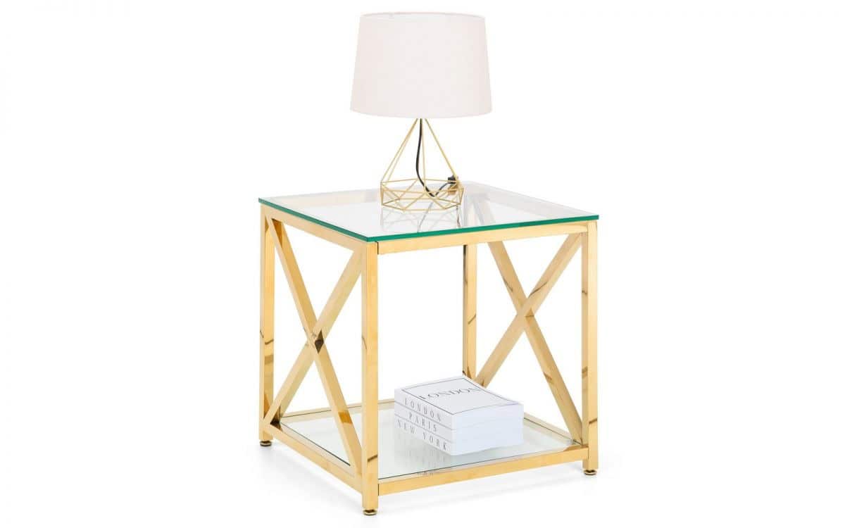 Boca Lamp Table - Gold - Image 4