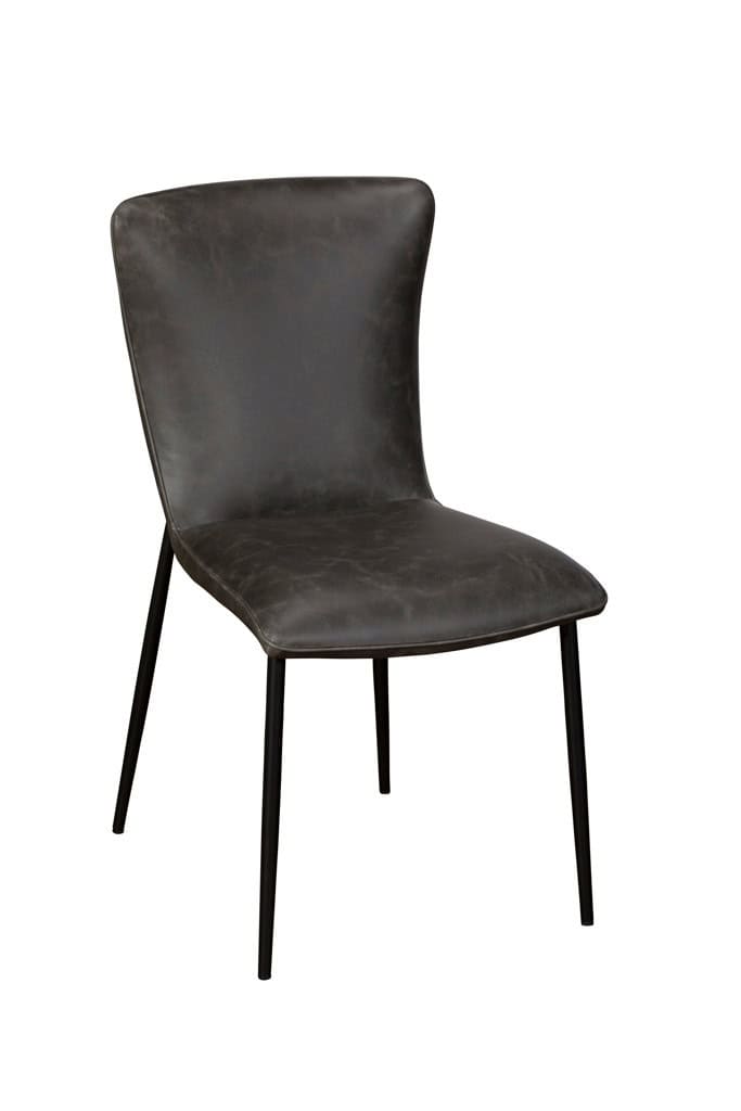 Ella Dining Chair (Pair) - Dark Grey PU | Buy Online | Beds.ie